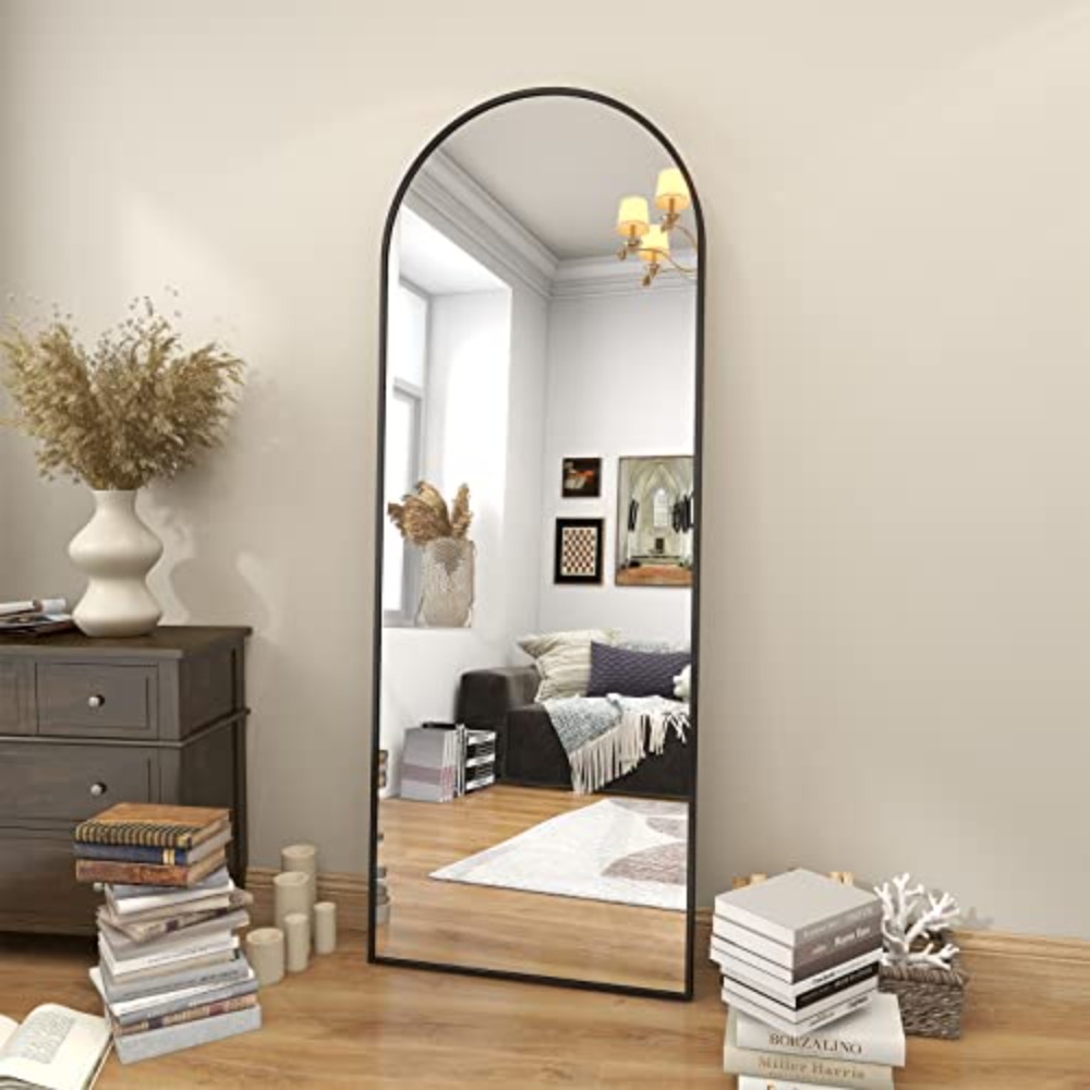 Arch Mirror Leaning - 64인치 x 21인치 전신 아치형 바닥