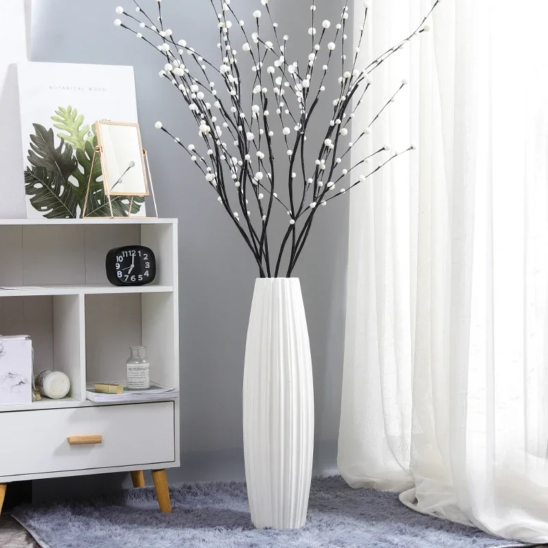 Interior Design Organic Modern - 대형 세라믹 바닥 화분, 식물용, 미니멀리스트