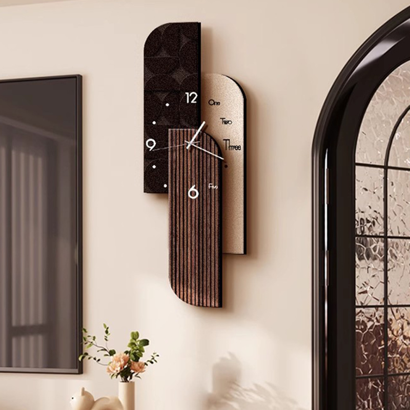 Interior Design Vintage Modern - 조용한 디자인의 벽시계 나무 인테리어 빈티지