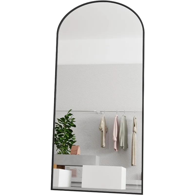 Arch Mirror Leaning - 안전 아치형 전신 거울, 65x24인치, 스탠딩,