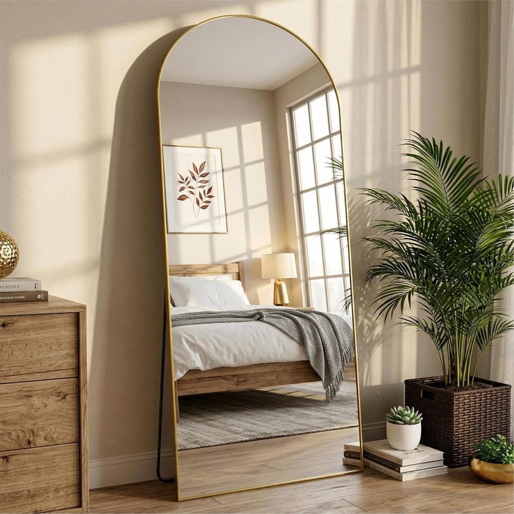 Arch Mirror Leaning - 아치형 전신 거울 71 x 28인치,