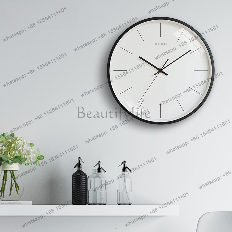 Interior Design Organic Modern - 라이트 럭셔리 패션 벽시계 디자인 미적