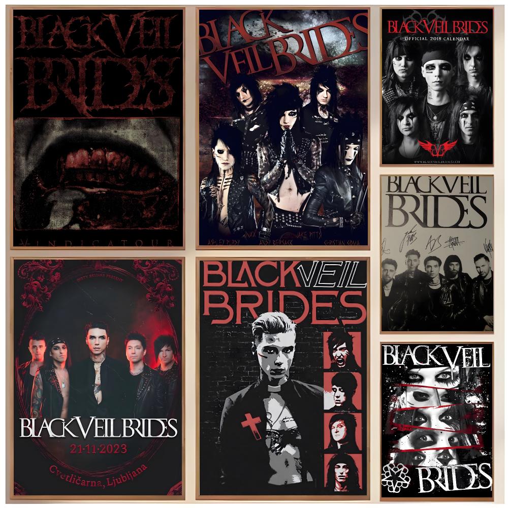 Interior Design With Wallpaper - 록 밴드 B-Black Veil Brides 포스터