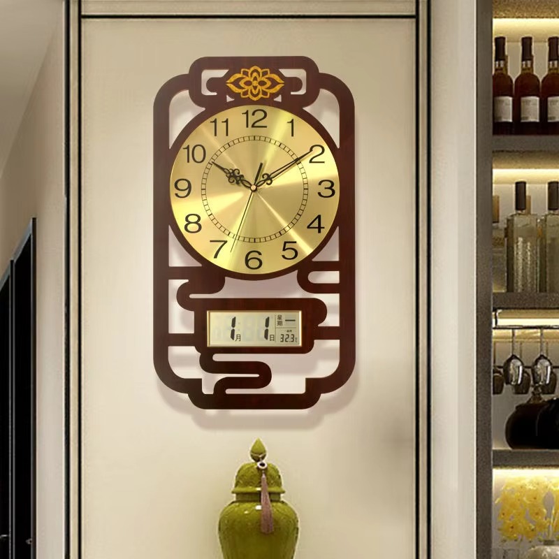 스윕 무브먼트 벽시계 나무 소재 독특한 디자인 빈티지  - Interior Design Vintage Modern 리뷰 및 가격