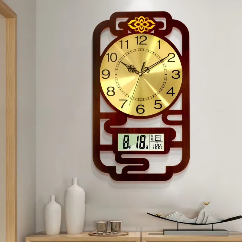 스윕 무브먼트 벽시계 나무 소재 독특한 디자인 빈티지  - Interior Design Vintage Modern 리뷰 및 가격