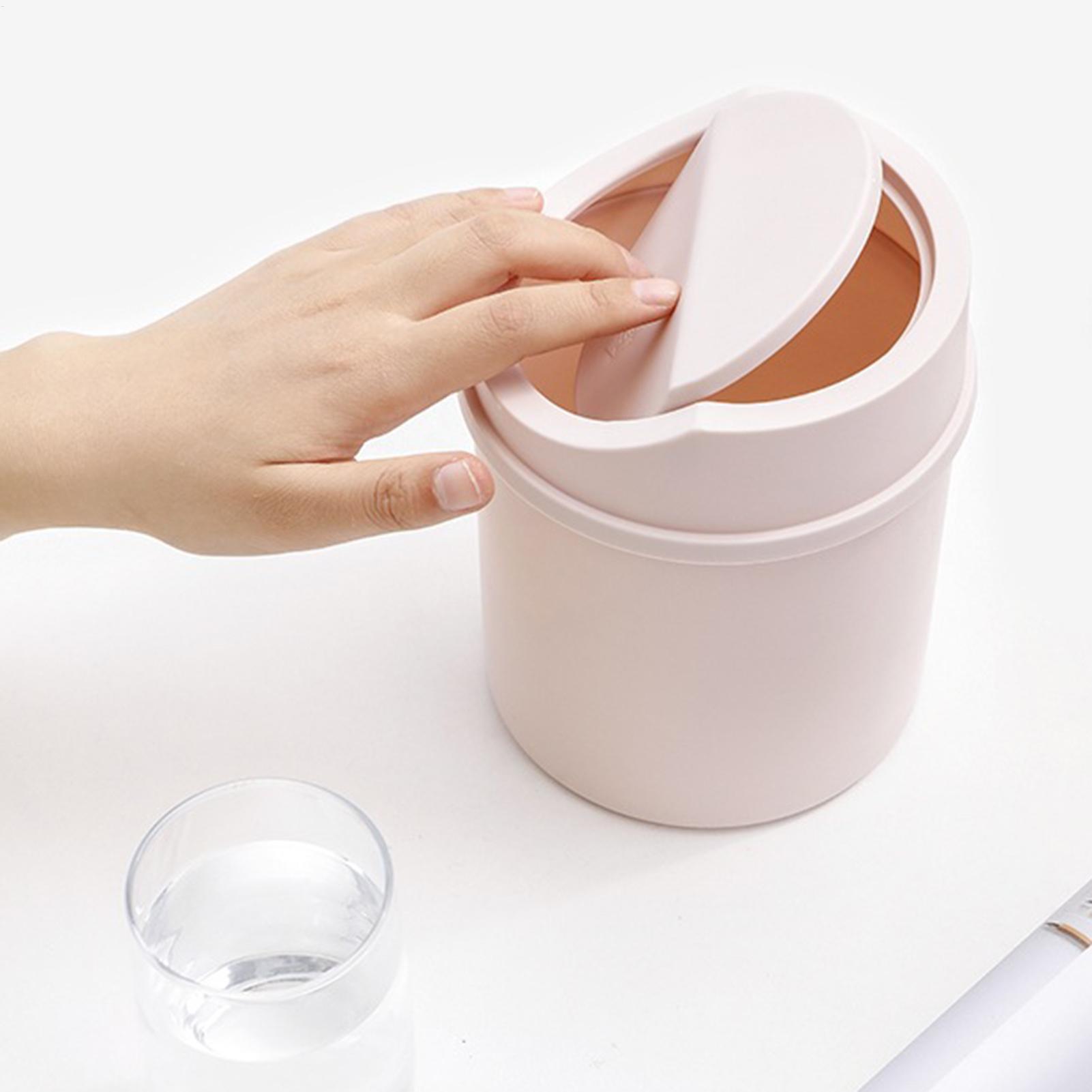 1pc 미니 플라스틱 데스크탑 쓰레기통(뚜껑 포함) 원 - Interior Design Your Home 리뷰 및 가격