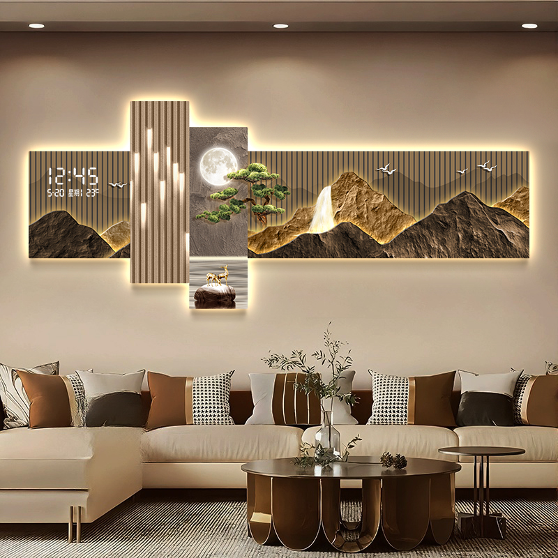 거실 침실 벽시계 디지털 빈티지 인테리어 벽시계 디자인 - Interior Design Vintage Modern 리뷰 및 가격