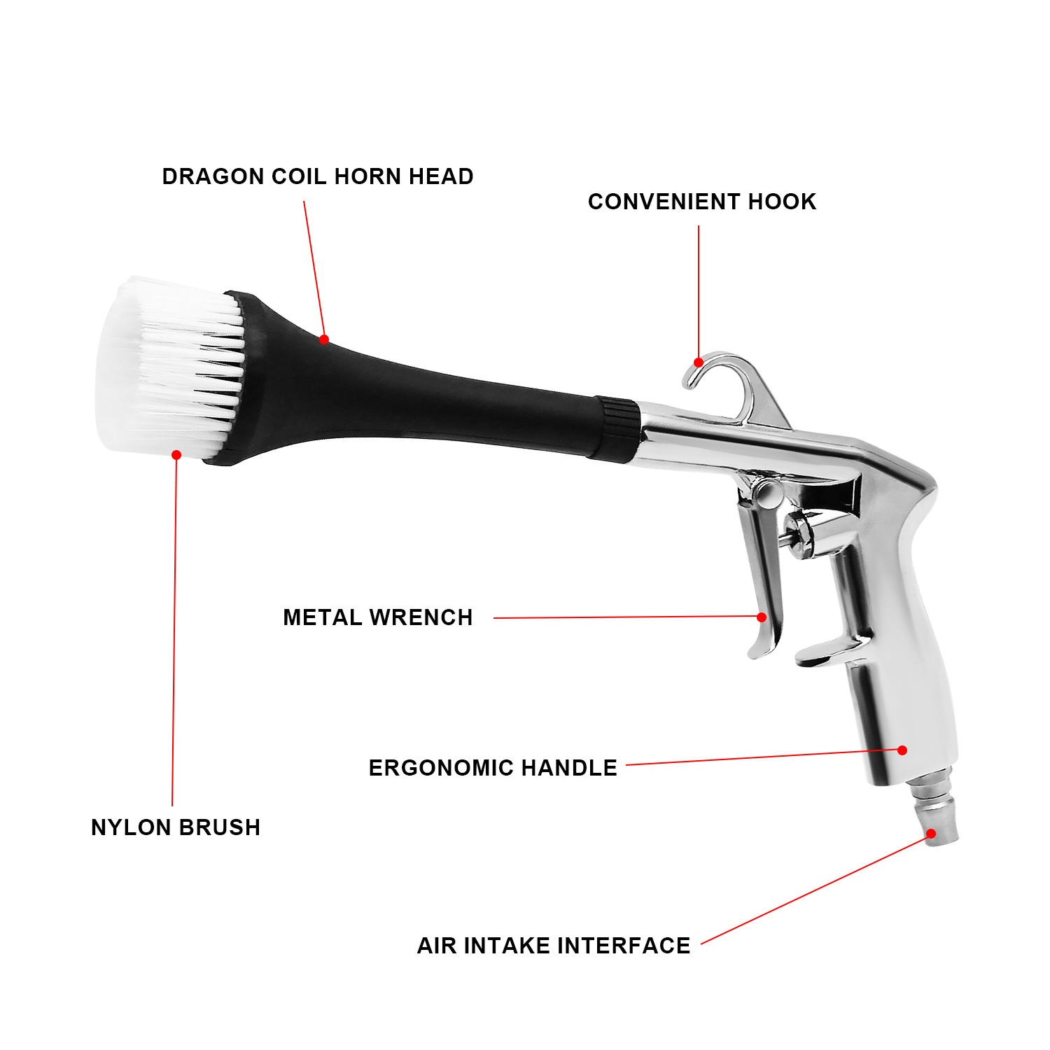 1개 알루미늄 합금 자동차 디테일링 건, 고압 1/4인 - Interior Design Tools 리뷰 및 가격